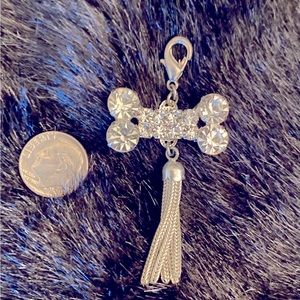 Rhinestone Pet Collar Bone Charm